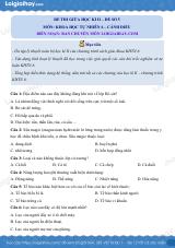 Đề thi giữa kì 2 KHTN 6 Cánh diều - Đề số 5